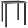 Table à dîner de jardin Gris 70x70x73 cm Résine tressée 