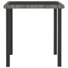 Table à dîner de jardin Gris 70x70x73 cm Résine tressée 