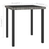 Table à dîner de jardin Gris 70x70x73 cm Résine tressée 