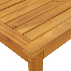 Table de jardin 100x60x30 cm bois d'acacia solide 