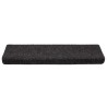 Tapis d'escalier autocollants 20 pièces 65 x 21 x 4 cm Noir Bord rectangulaire 
