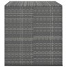 Boîte à coussins de jardin Résine tressée 100x97,5x104 cm Gris 