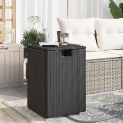 Table de couverture de bouteille de propane noir 40x40x60 cm 