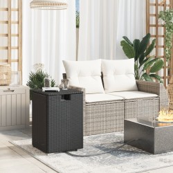 Table de couverture de bouteille de propane noir 40x40x60 cm 