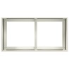 Jardinière blanc 80x40x40 cm acier laminé à froid 