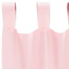 Rideaux en voile avec passe-tringles 2 pcs rose clair 