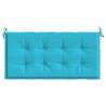 Coussin de Banc de Jardin Turquoise 100x50x4 cm Tissu Oxford 