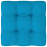 Pouf palette de jardin noir bois de pin imprégné 