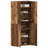 Cabinet à chaussures en bois vieilli 80x35,5x180 cm en bois d'ingénierie 