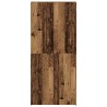 Cabinet à chaussures en bois vieilli 80x35,5x180 cm en bois d'ingénierie 