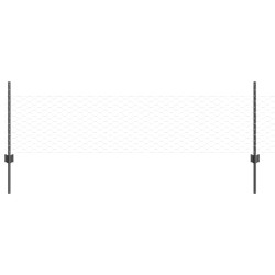 Poteaux de clôture 11 pcs U-Channel Gris 60 cm Acier 