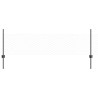 Poteaux de clôture 11 pcs U-Channel Gris 60 cm Acier 