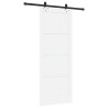 Porte coulissante avec quincaillerie 'ORKDAL'en bois massif de pin blanc 