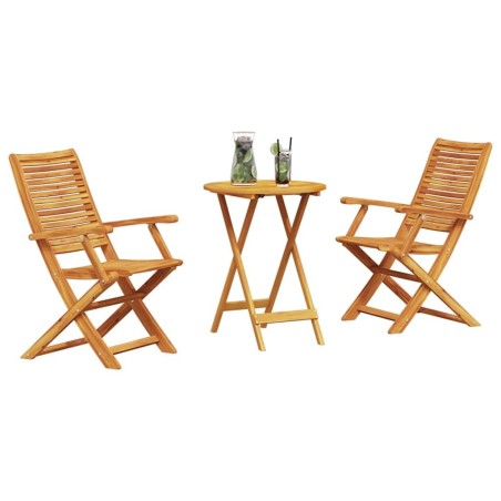 Ensemble de mobilier d'extérieur 3 pcs 60 x 60 x 75 cm 