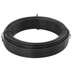Fil de clôture Anthracite 33 m Acier recouvert de PVC 
