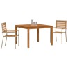 Ensemble de salle à manger de jardin beige 3 pcs Beige 