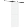 Porte Coulissante ORKDAL Blanche Ensemble de 2 Blanc et noir 