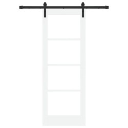 Porte coulissante avec quincaillerie 'ORKDAL'blanche 73,5x198,5 cm 