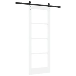 Porte coulissante avec quincaillerie 'ORKDAL'blanche 73,5x198,5 cm 