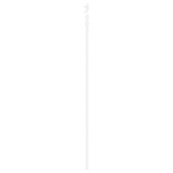 Porte coulissante avec kit de quincaillerie blanche 83x211 cm bois massif pin 
