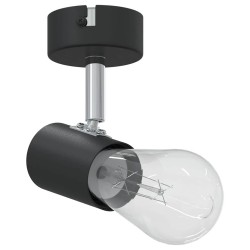 Projecteur De Plafond 1 Voie Ajustable Noir E27 