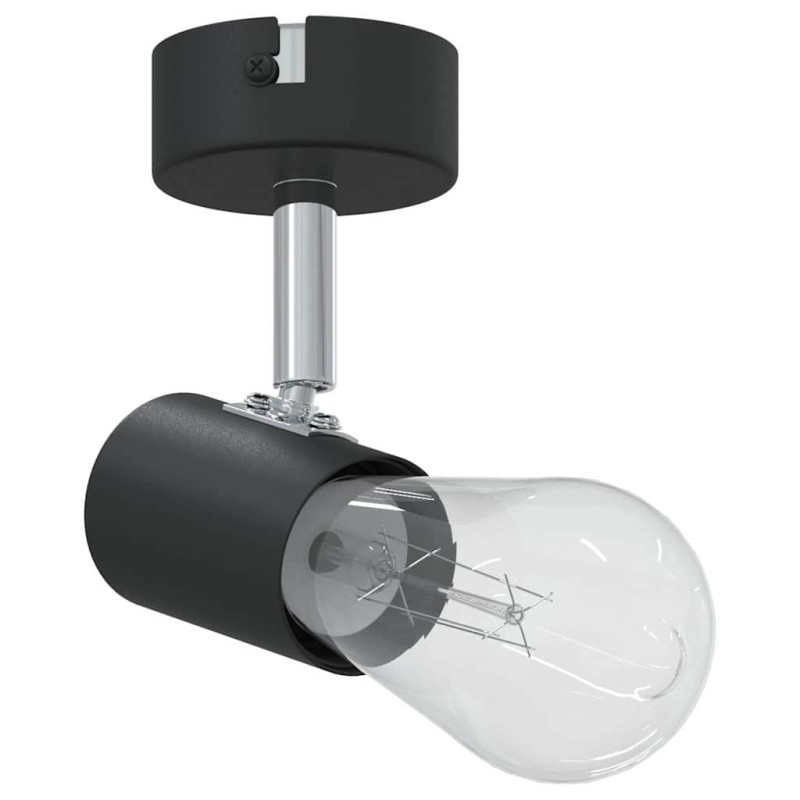 Projecteur De Plafond 1 Voie Ajustable Noir E27 