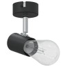 Projecteur De Plafond 1 Voie Ajustable Noir E27 