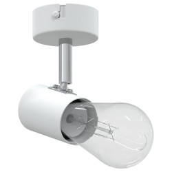 Projecteur de plafond 1 voie ajustable blanc E27 