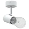 Projecteur de plafond 1 voie ajustable blanc E27 