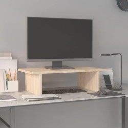Support pour moniteur 50x27x15 cm Bois de pin solide 