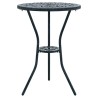 Ensemble Bistro de Jardin en Aluminium Couleur Verte 3 Pièces vidaXL 