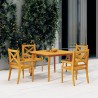 Table de jardin 110x110x75 cm Bois d'acacia solide 