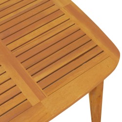 Table de jardin 110x110x75 cm Bois d'acacia solide 
