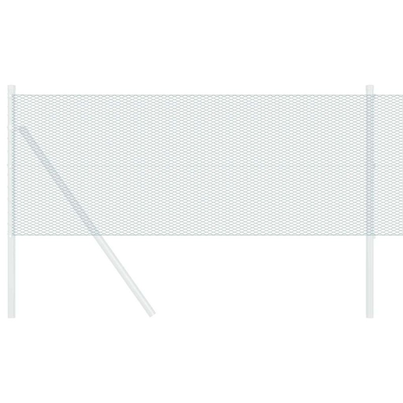 Clôture Hexagonale Grise Vert 1000 x 80 x 0.07 cm 