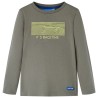 T-shirt enfant à manches longues kaki 140 