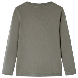 T-shirt enfant à manches longues kaki 140 