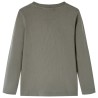 T-shirt enfant à manches longues kaki 140 