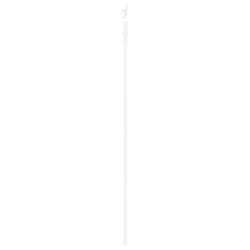 Porte coulissante avec matériel blanc 83x232 cm en bois massif de pin 