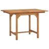 Table extensible de jardin (110-160)x80x75 cm Teck solide 
