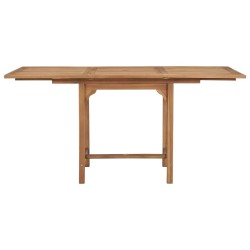 Table extensible de jardin (110-160)x80x75 cm Teck solide 