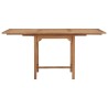 Table extensible de jardin (110-160)x80x75 cm Teck solide 
