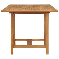 Table extensible de jardin (110-160)x80x75 cm Teck solide 