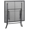 Table pliable en maille 80x80x72 cm Acier Anthracite 