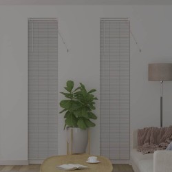 Store de Fenêtre avec des rideaux Autre Blanc 40 x 220 cm Aluminium 