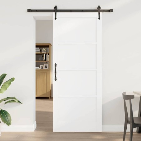 Porte Coulissante avec Quincaillerie 'ORKDAL'en Pin Blanc 
