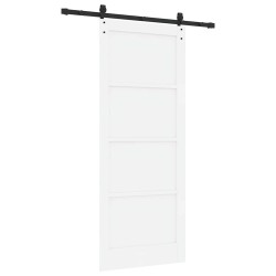 Porte Coulissante avec Quincaillerie 'ORKDAL'en Pin Blanc 