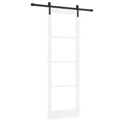 Porte coulissante avec ensemble de quincaillerie 'ORKDAL'Blanc 78x232 cm 
