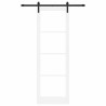 Porte coulissante avec ensemble de quincaillerie 'ORKDAL'Blanc 78x232 cm 