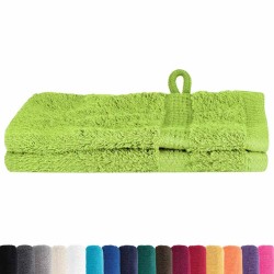 Gants de toilette 2 pcs Pomme verte 15 x 21 cm Coton 