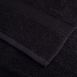 Gants de toilette 2 pcs Noir 15 x 21 cm Coton 